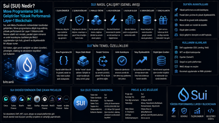 Sui (SUI) Nedir? Move Programlama Dili ile Geliştirilen Yüksek Performanslı Layer-1 Blockchain